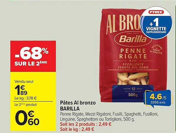 Pâtes Al bronzo BARILLA