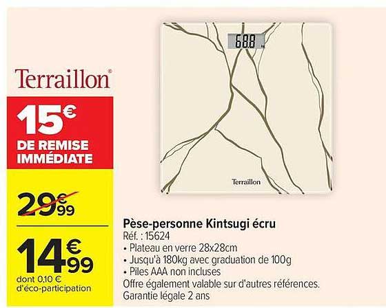 Pèse-personne Kintsugi écru