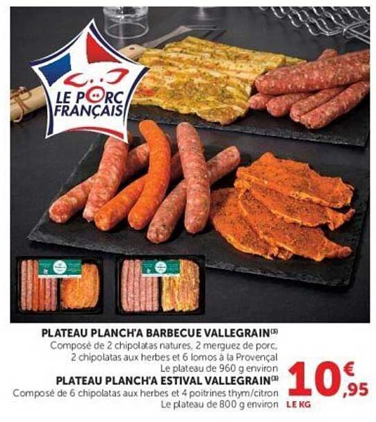 PLATEAU PLANCHA BARBECUE VALLEGRAIN®