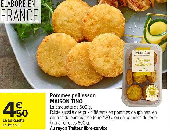 Pommes paillasson MAISON TINO