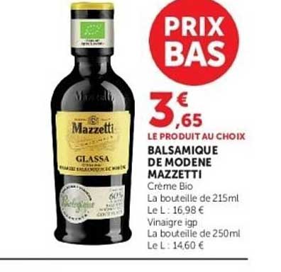 PRIX BAS
