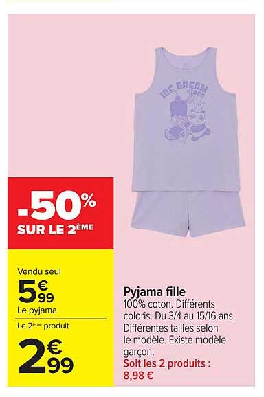 Pyjama fille