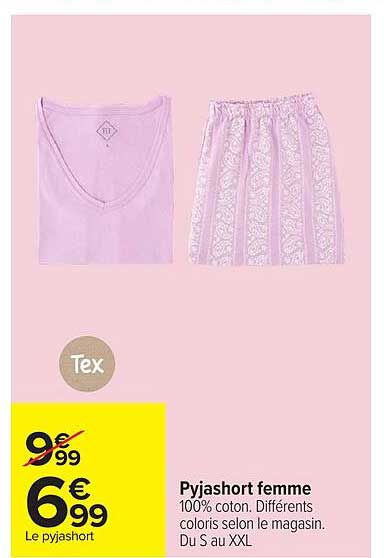 Pyjashort femme