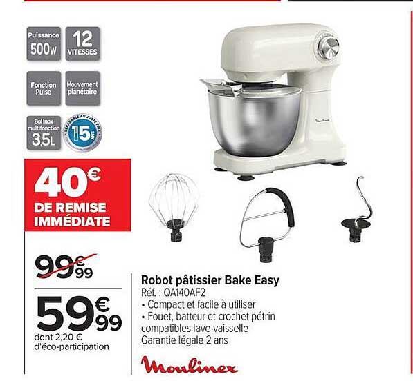 Robot pâtissier Bake Easy