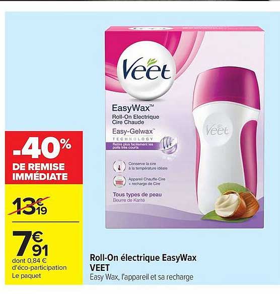 Roll-On électrique EasyWax VEET