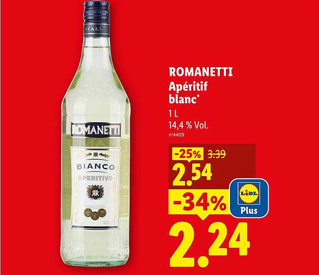 ROMANETTI Apéritif blanc*