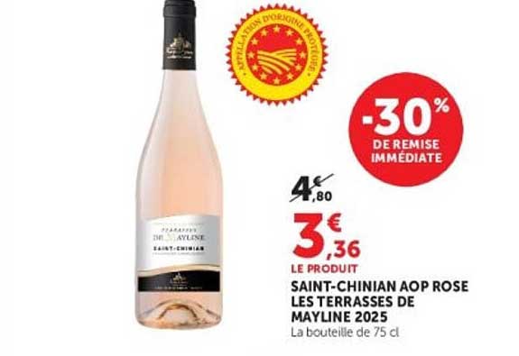 SAINT-CHINIAN AOP ROSE LES TERRASSES DE MAYLINE 2025