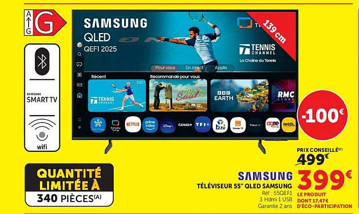 SAMSUNG TÉLÉVISEUR 55'' QLED SAMSUNG