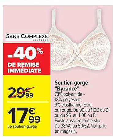 SANS COMPLEXE LINGERIE -40% DE REMISE IMMÉDIATE