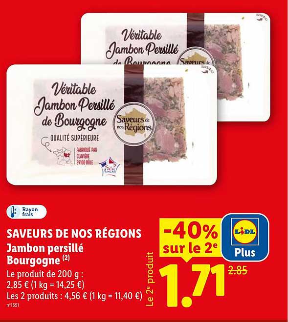 SAVEURS DE NOS RÉGIONS Jambon persillé Bourgogne