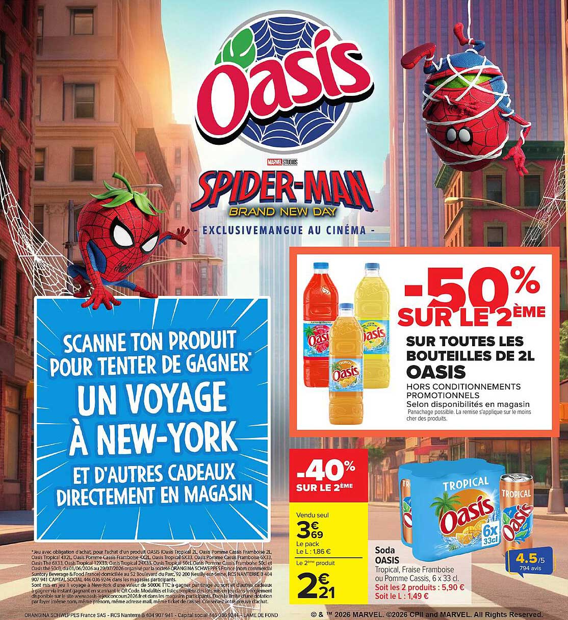 SCANNE TON PRODUIT POUR TENTER DE GAGNER UN VOYAGE À NEW-YORK ET D'AUTRES CADEAUX DIRECTEMENT EN MAGASIN