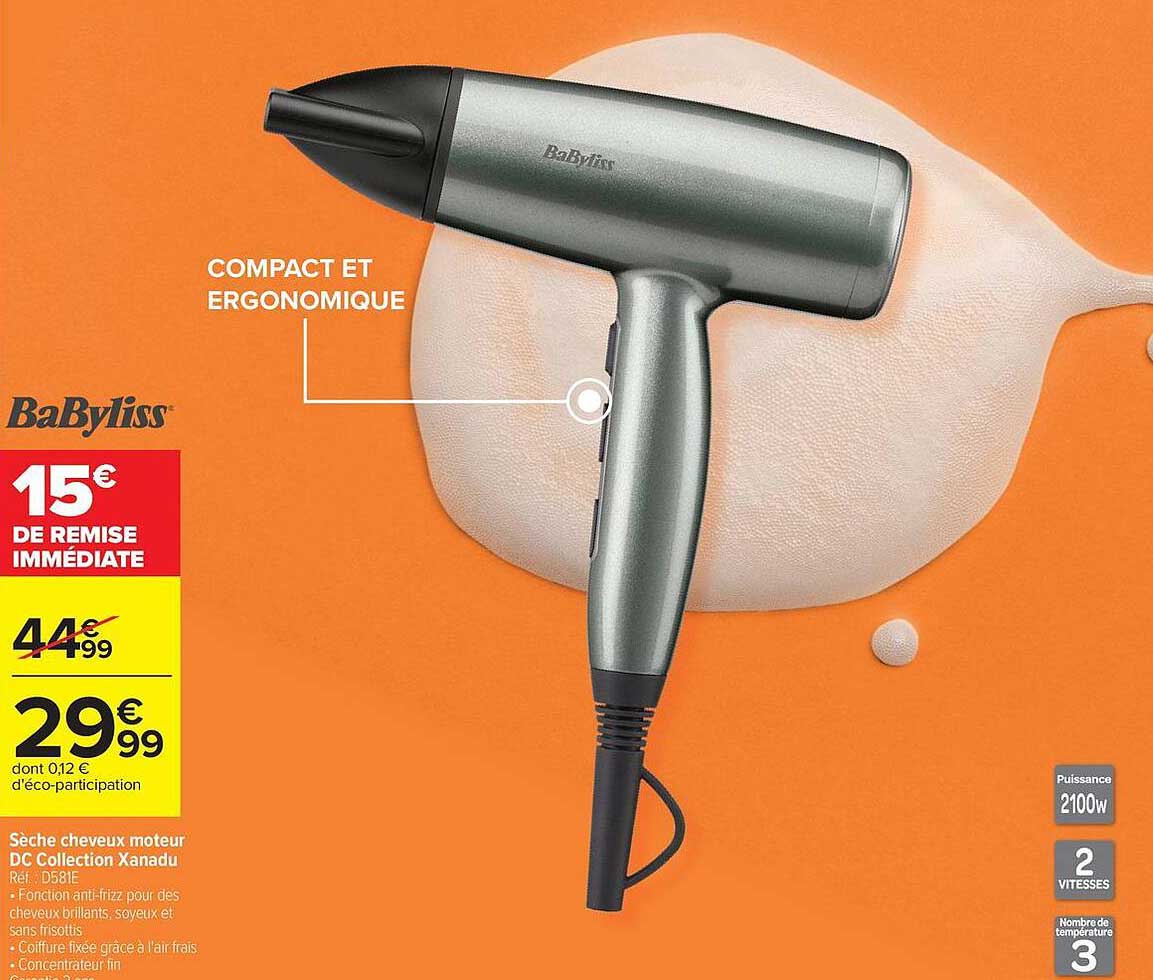 Sèche cheveux moteur DC Collection Xanadu