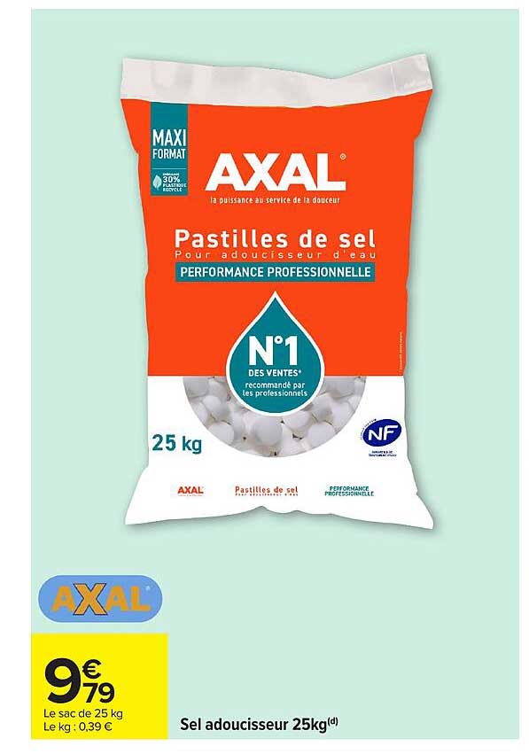 Sel adoucisseur 25kg