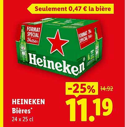 Seulement 0,47 € la bière