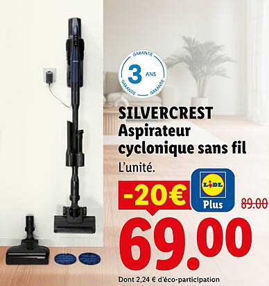 SILVERCREST Aspirateur cyclomique sans fil