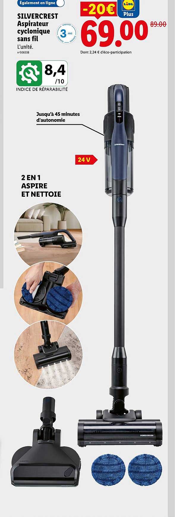 SILVERCREST Aspirateur cyclonique sans fil