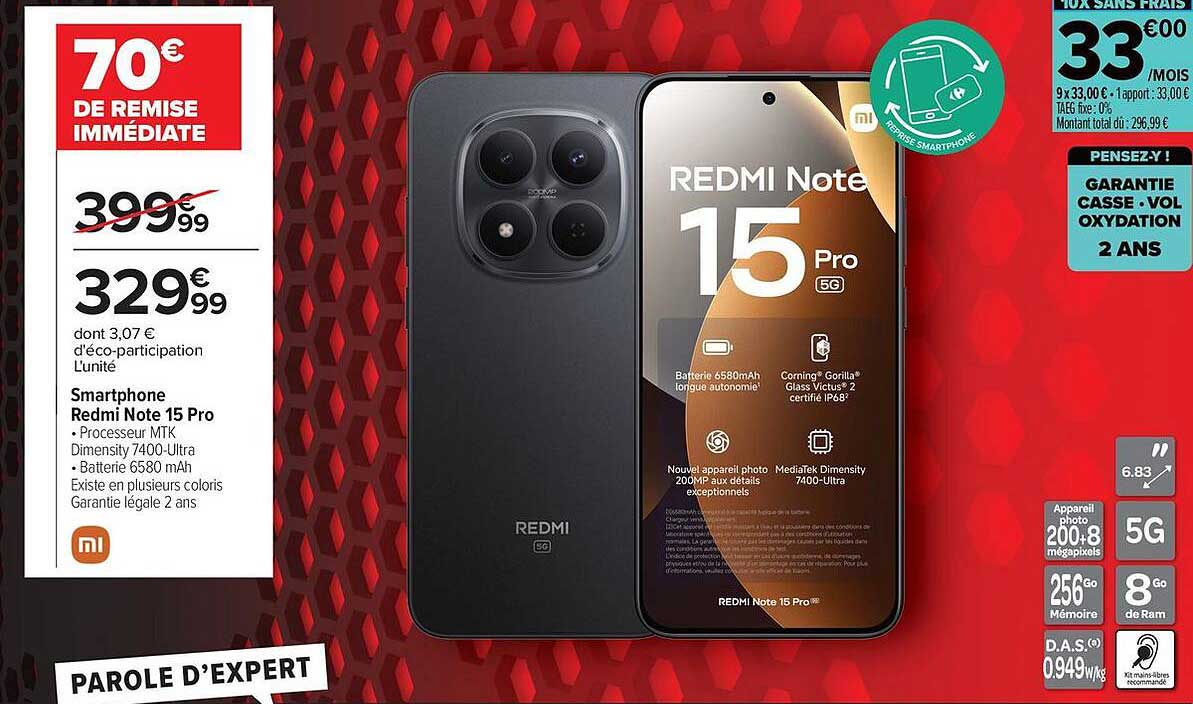 Smartphone Redmi Note 15 Pro
