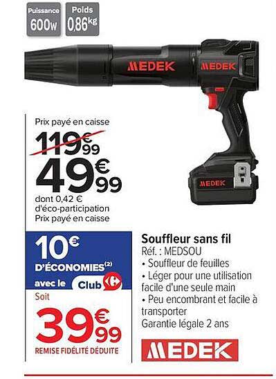 Souffleur sans fil