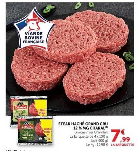 STEAK HACHÉ GRAND CRU 12 % MG CHARAL
