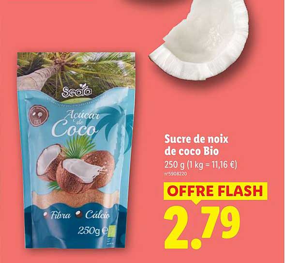 Sucre de noix de coco Bio