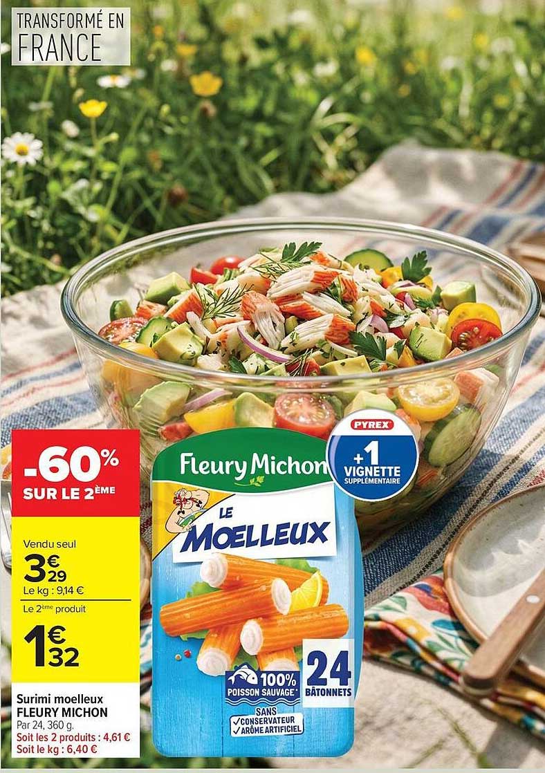 Surimi moelleux FLEURY MICHON