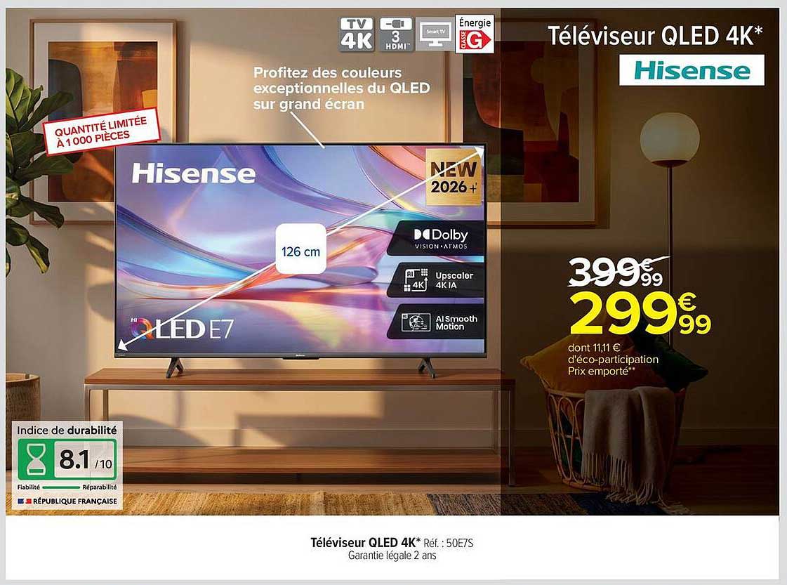 Téléviseur QLED 4K*