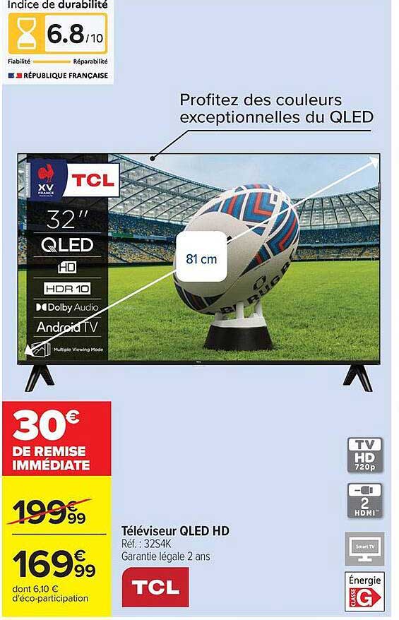 Téléviseur QLED HD