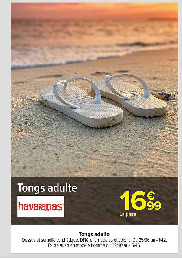 Tongs adulte