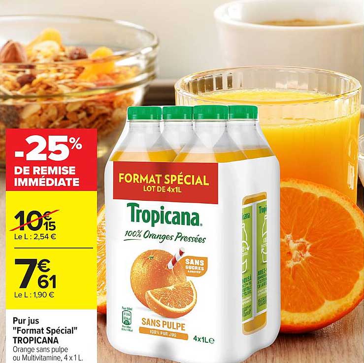 TROPICANA 100% Oranges Pressées