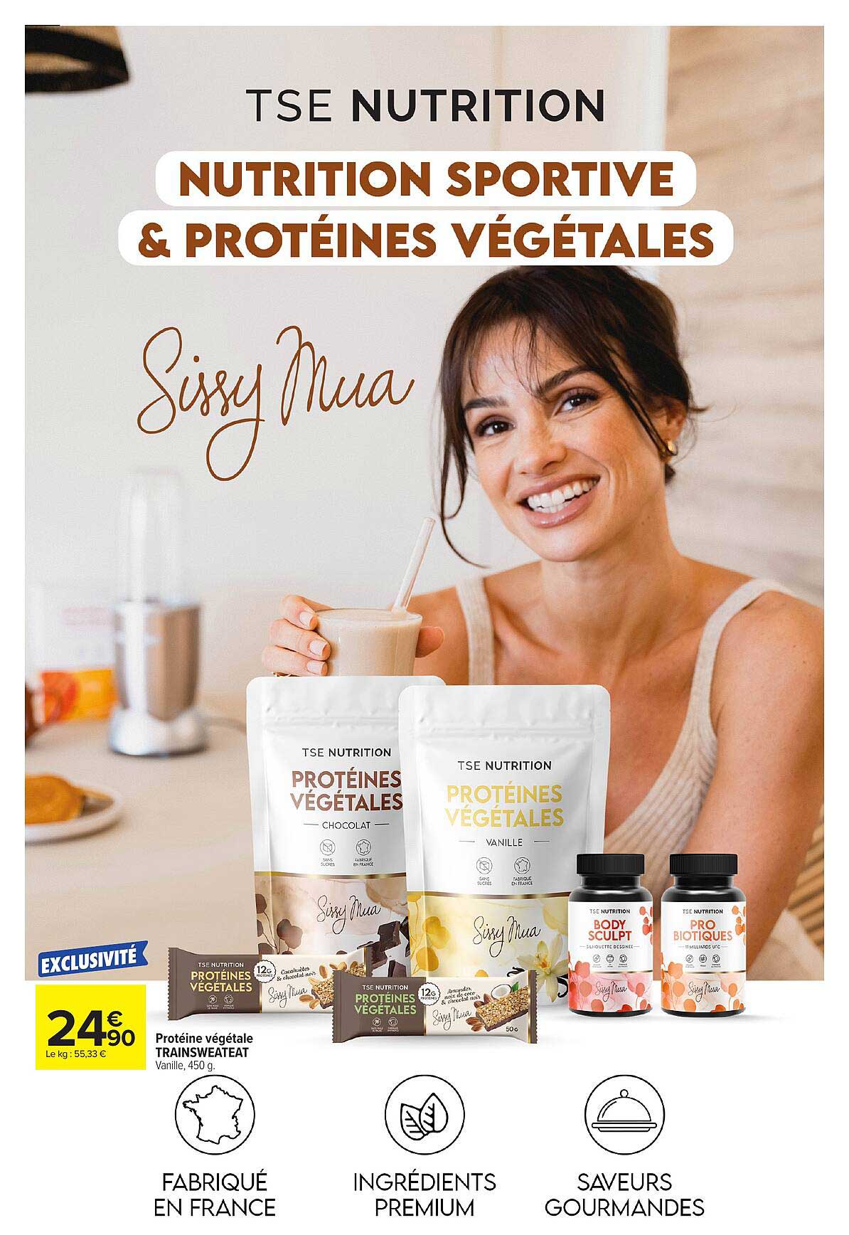 TSE NUTRITION NUTRITION SPORTIVE & PROTÉINES VÉGÉTALES