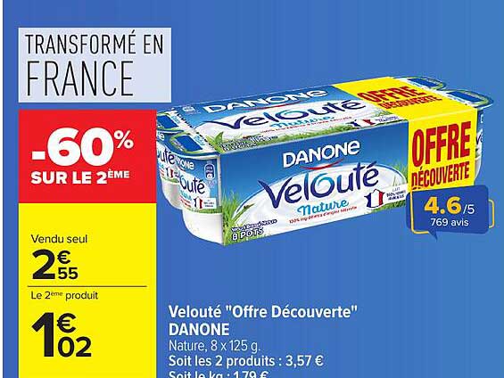 Velouté "Offre Découverte" DANONE