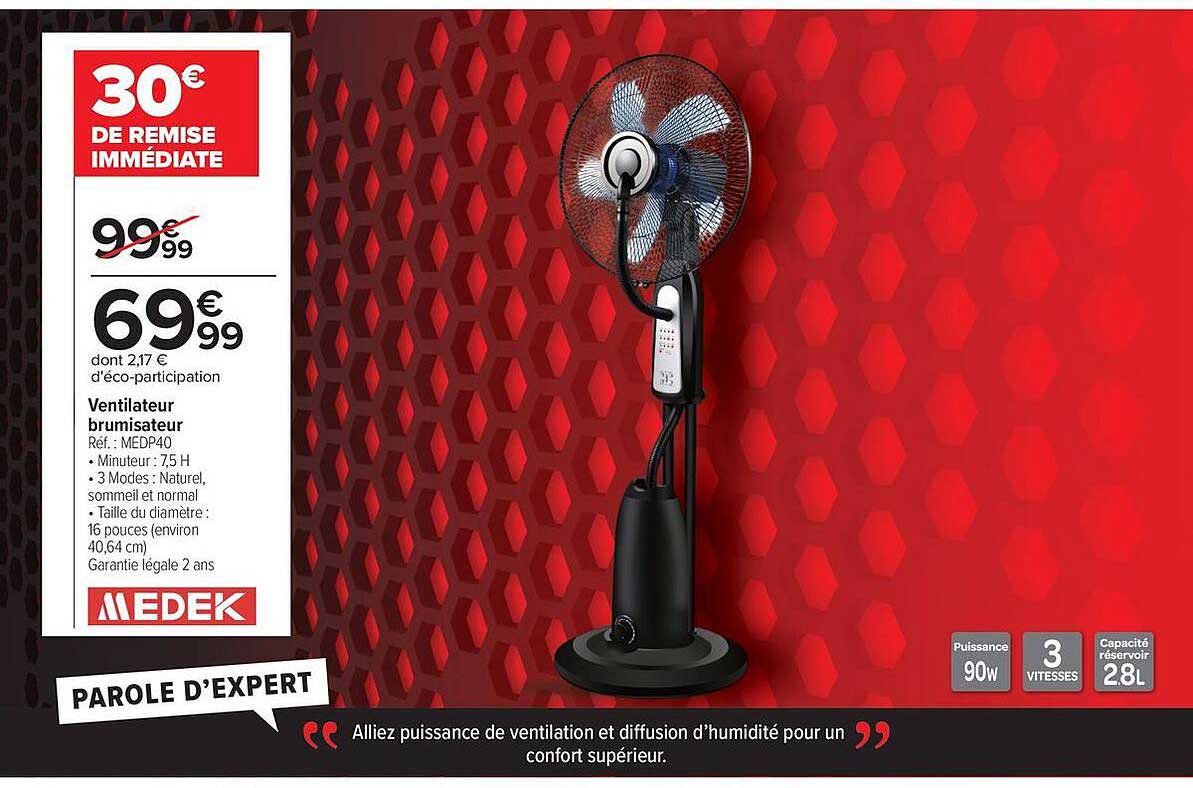 Ventilateur brumisateur