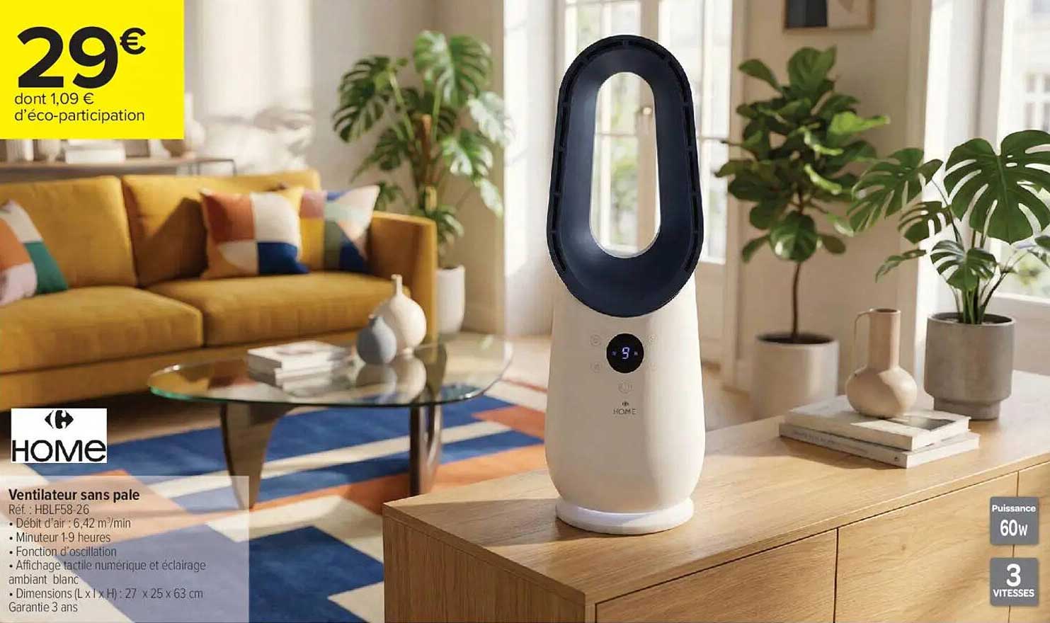 Ventilateur sans pale