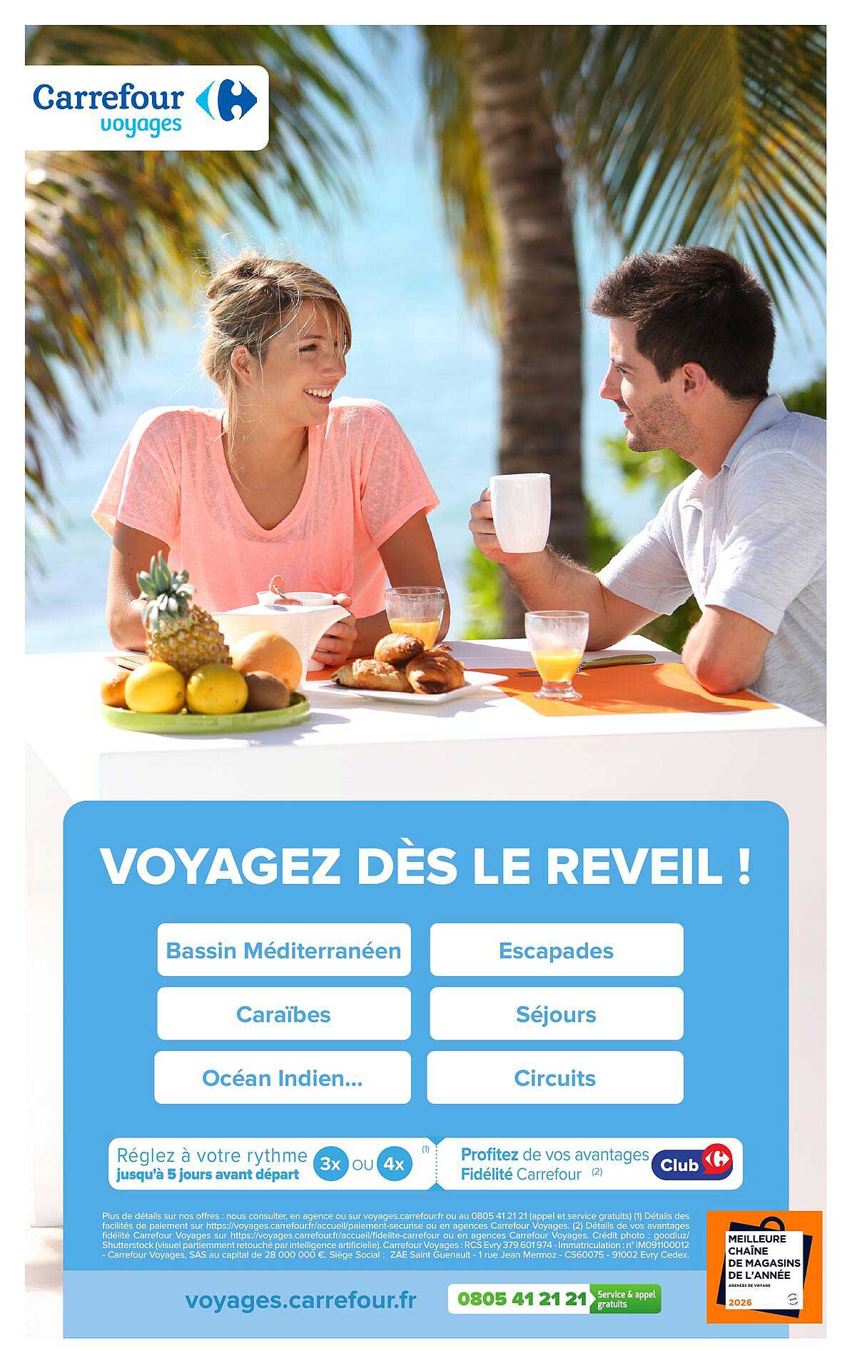 VOYAGEZ DÈS LE REVEIL !