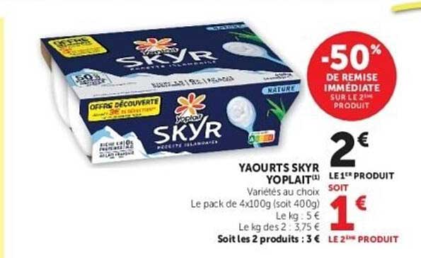 YAOURTS SKYR YOPLAIT