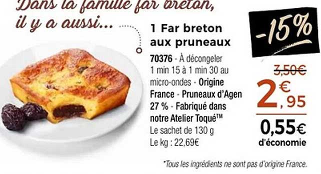 1 Far breton aux pruneaux