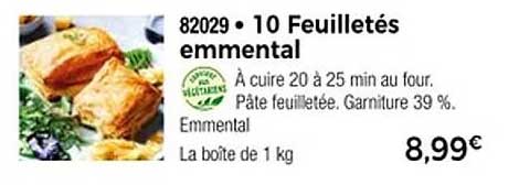 10 Feuilletés emmental