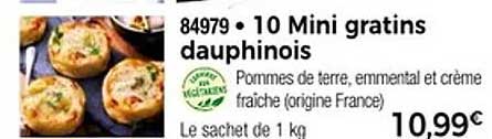 10 Mini gratins dauphinois