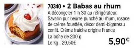 2 Babas au rhum