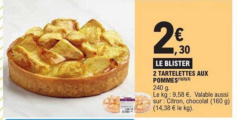 2 TARTELETTES AUX POMMES