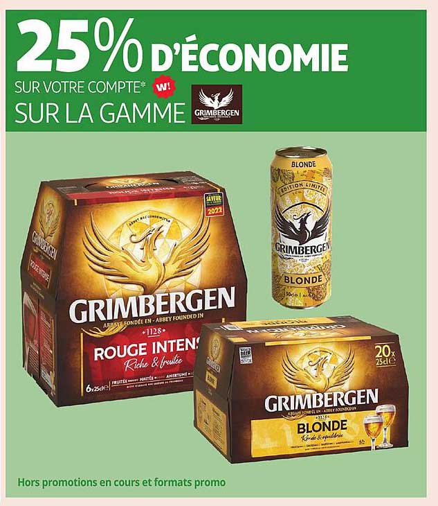 25% D'ÉCONOMIE SUR LA GAMME GRIMBERGEN