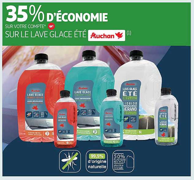 35% D'ÉCONOMIE SUR LE LAVE GLACE ÉTÉ