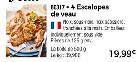 4 Escalopes de veau