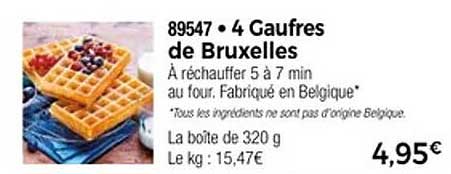 4 Gaufres de Bruxelles