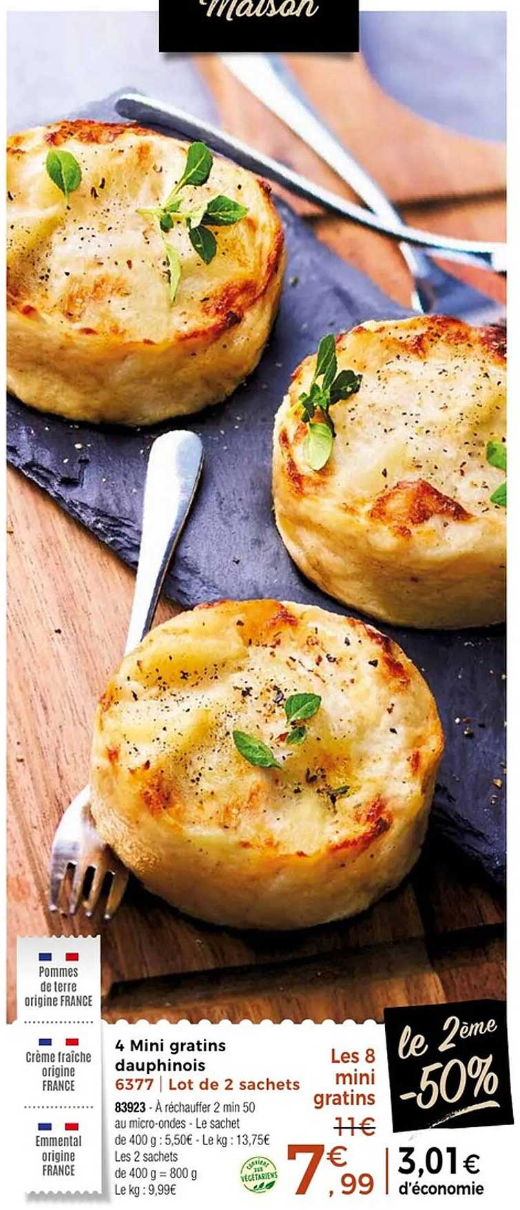 4 Mini gratins dauphinois