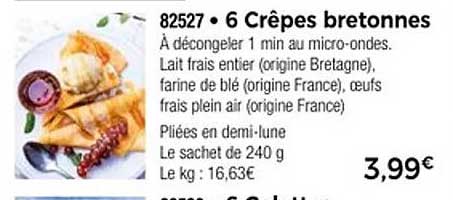 6 Crêpes bretonnes