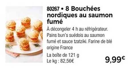 8 Bouchées nordiques au saumon fumé