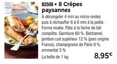 8 Crêpes paysannes