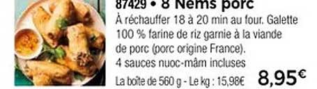 8 Nems porc