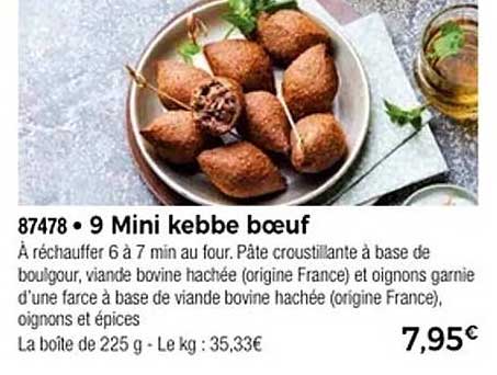 9 Mini kebbe bœuf